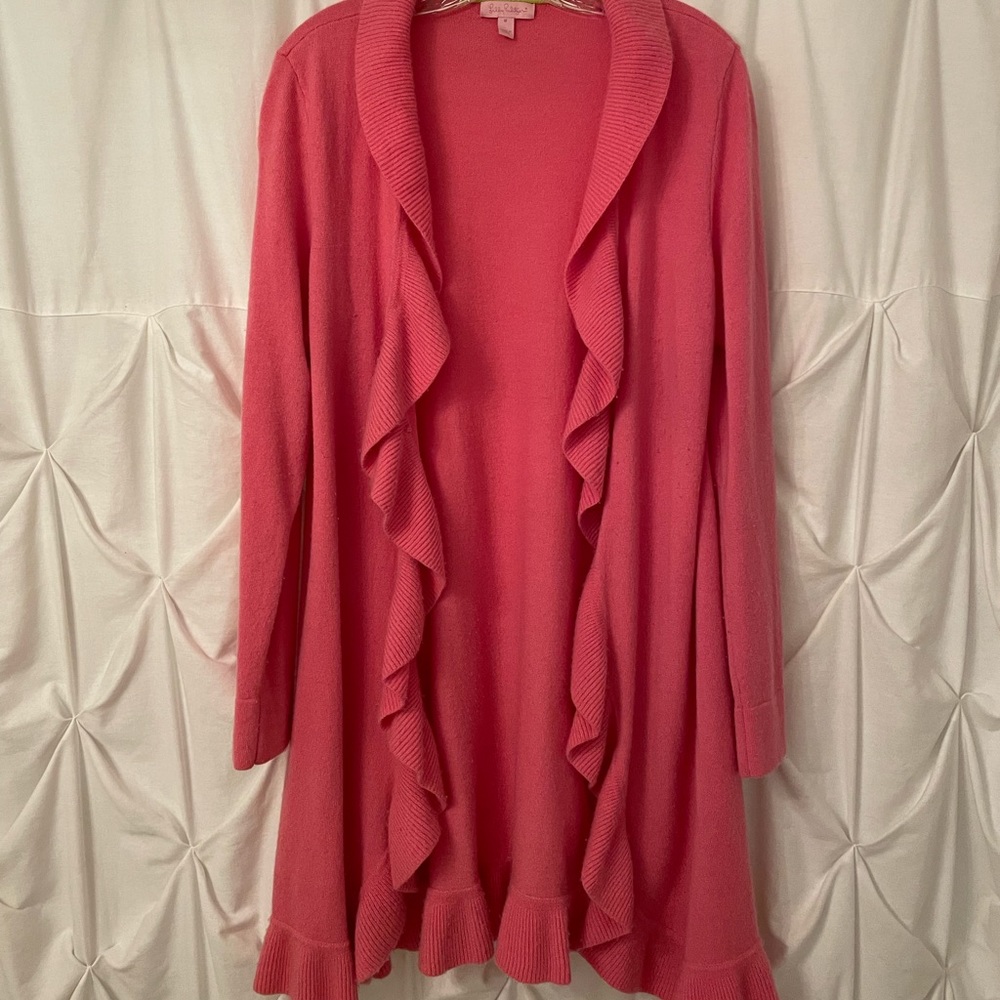 Lilly Pulitzer ruffle sweater
